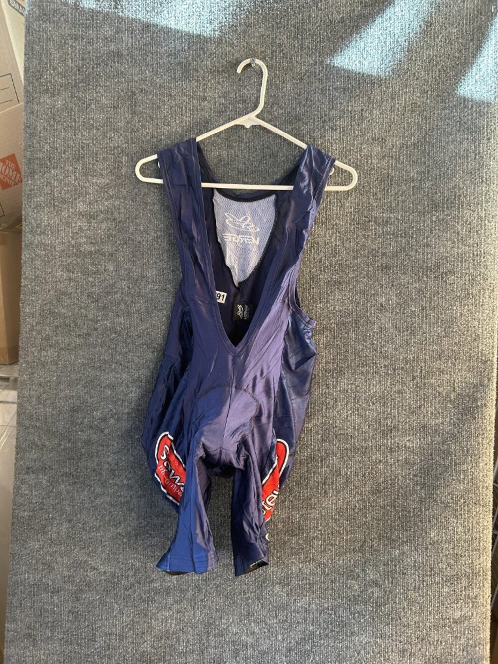 Verge Sport Cycling Bib Shorts Mens M+ Blue Padded Chamois Bike Famous Software